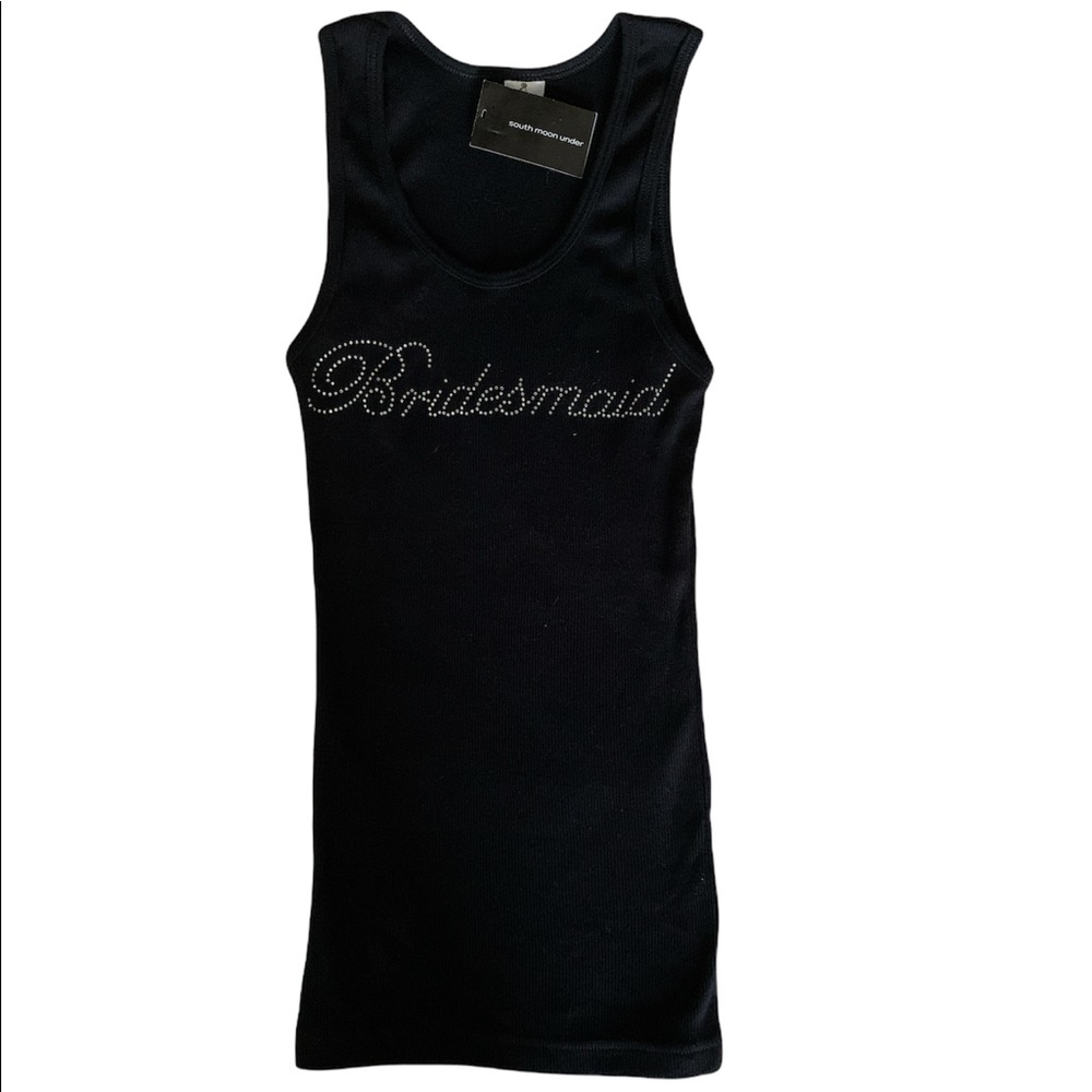 $5 South Moon Under Rhinestone Bridesmaid Tank